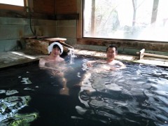 奥会津西山温泉　中の湯の湯舟