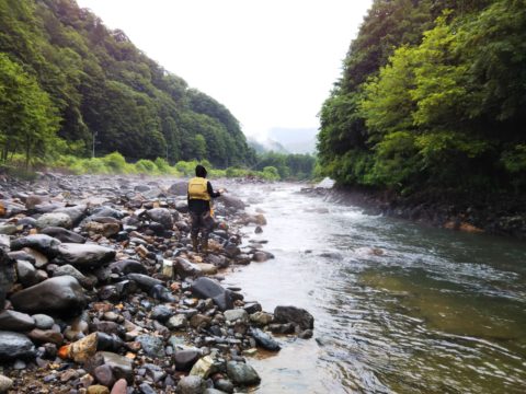 大根卸付近の檜枝岐川
